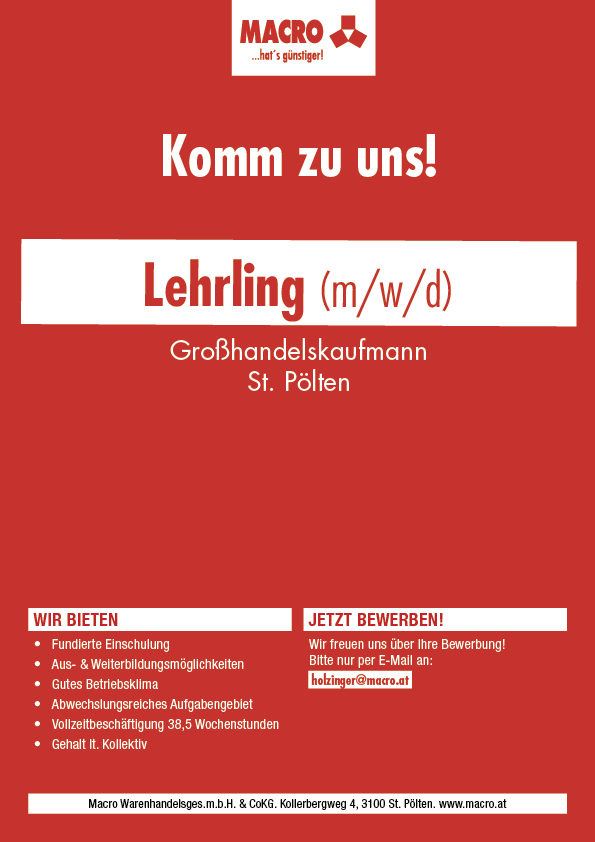 Lehrling wanted
